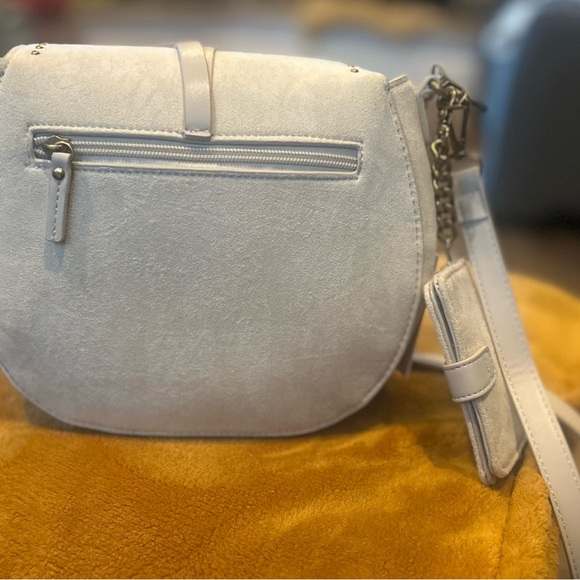 Rachel Zoe Cream Crossbody Bag with Studded Flap and Chain Strap - Picture 6 of 8